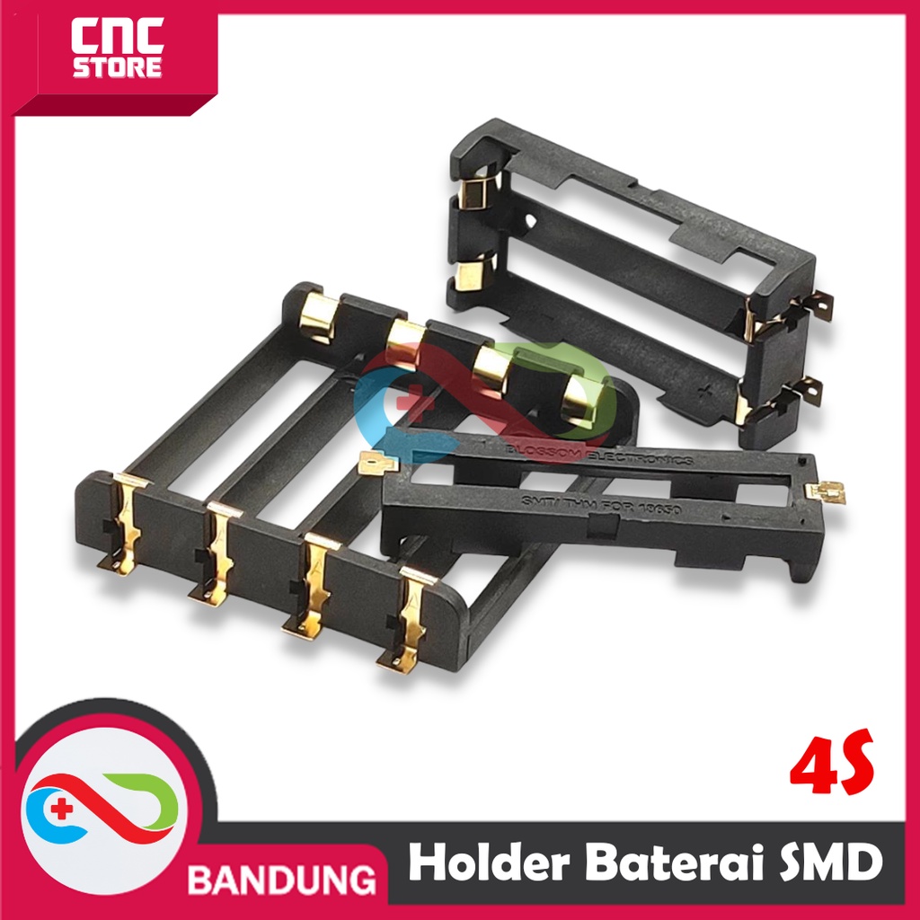 HOLDER BATERAI SMD 18650 4x 3.7V 4.2V 14.8V SERI PARALEL