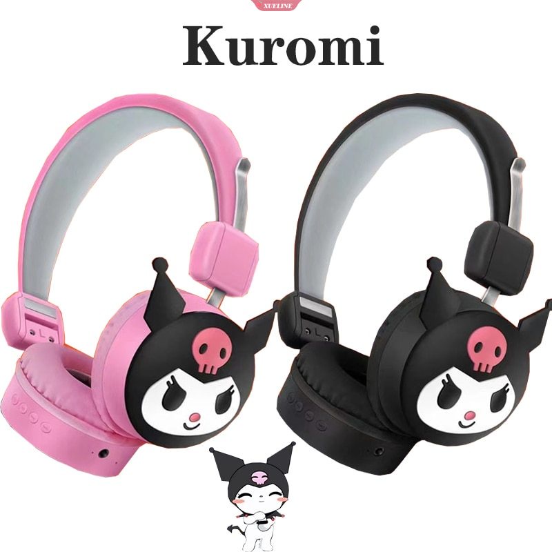 Hello Kitty Kuromi Earphone Earbud Headset Sport Monitor Peredam Kebisingan Wireless Bluetooth Headphone Anak Pemutar Baru [ZXL]