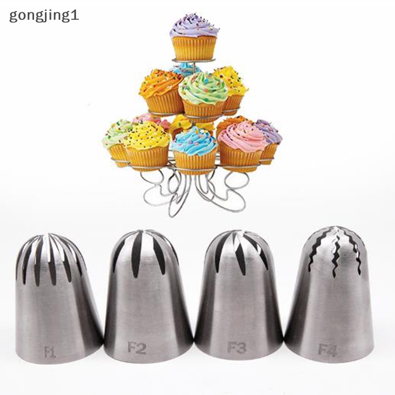 Ggg Ukuran Besar Bunga Mawar Cream Icing Piping Nozzle Stainless Steel Pastry Tips ID