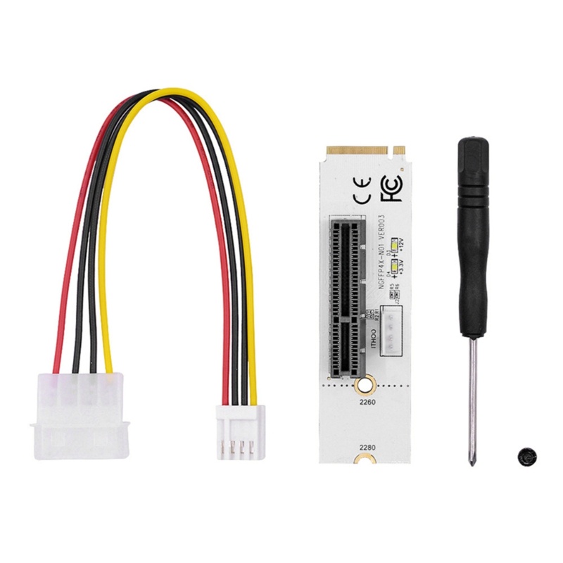 Bt Efisiensi NGFF M2 Key-m Adapter NGFFP4X-N02 Model Instalasi Simple