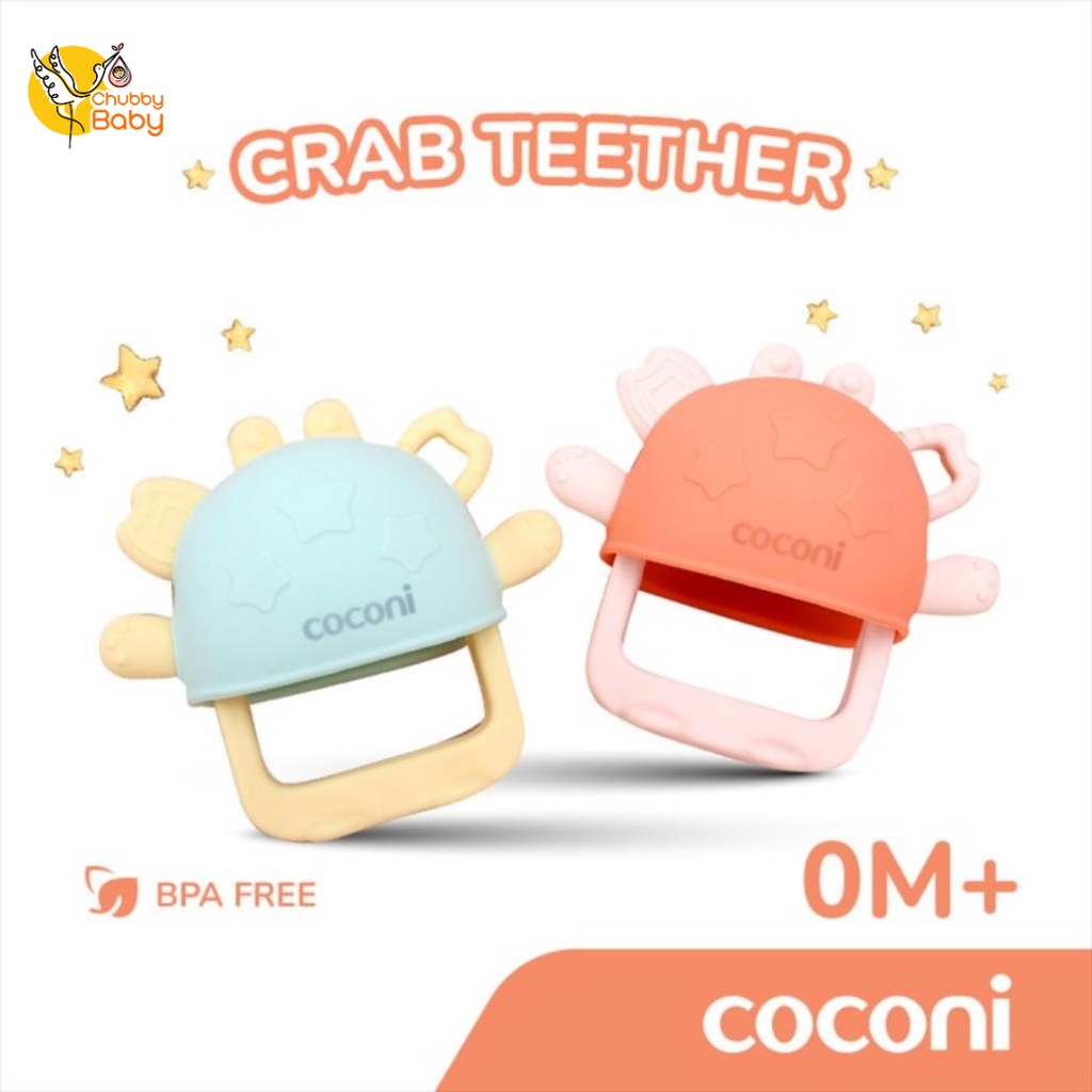 COCONI Bracelet Crab Teether | Gigitan Mainan Gelang Bayi Kepiting