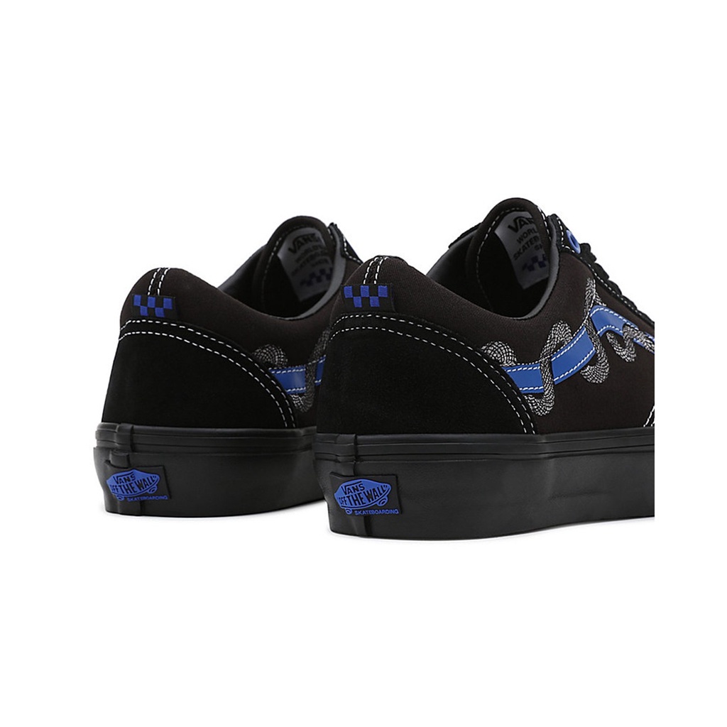 SEPATU VANS OFF THE WALL | SKATE OLD SKOOL BREANA GEERING BLUE BLACK