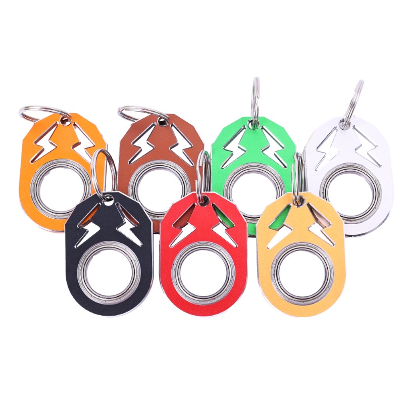 Kreatif Fashion Logam Fidget Spinner Gantungan Kunci Kecemasan Keren Penghilang Stres Terlibat Mainan Keyring Menghilangkan Boredom Hadiah Untuk Dewasa Anak