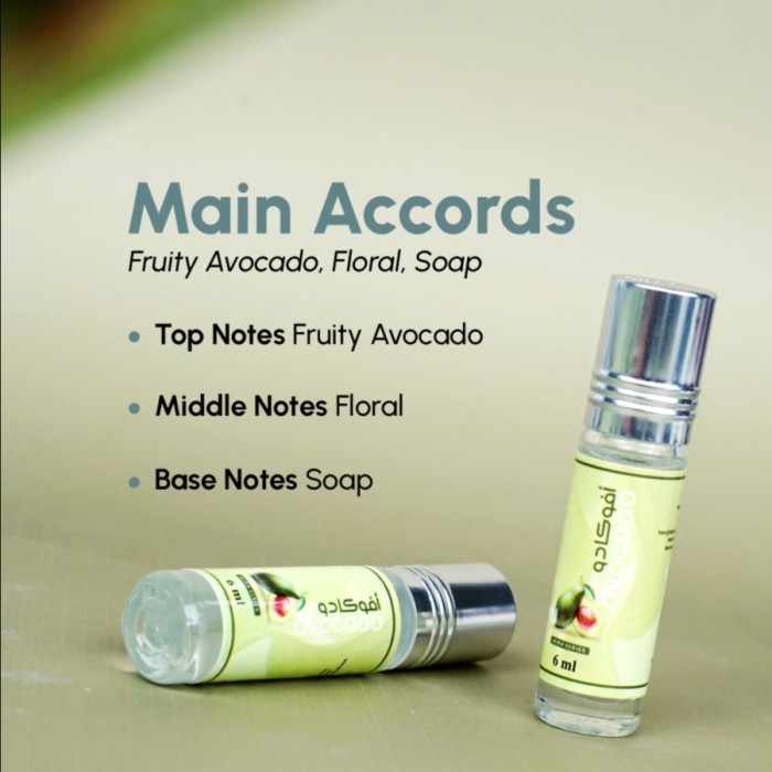 Parfum Dobha Aroma Mira Avocado 6ml Original Non Alkohol