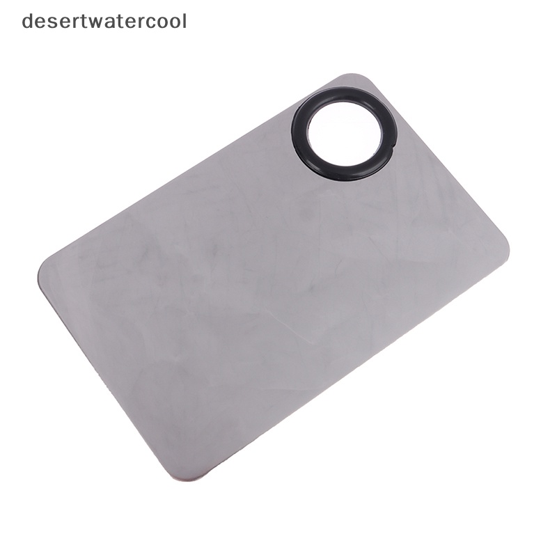 Deid 1Set Stainless Steel Kepala Ganda Makeup Toner Spatula Mixing Stick Foundation Martijn