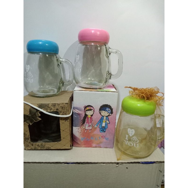 MUG KACA / WODDEN GLASS KEMAS CUSTOM