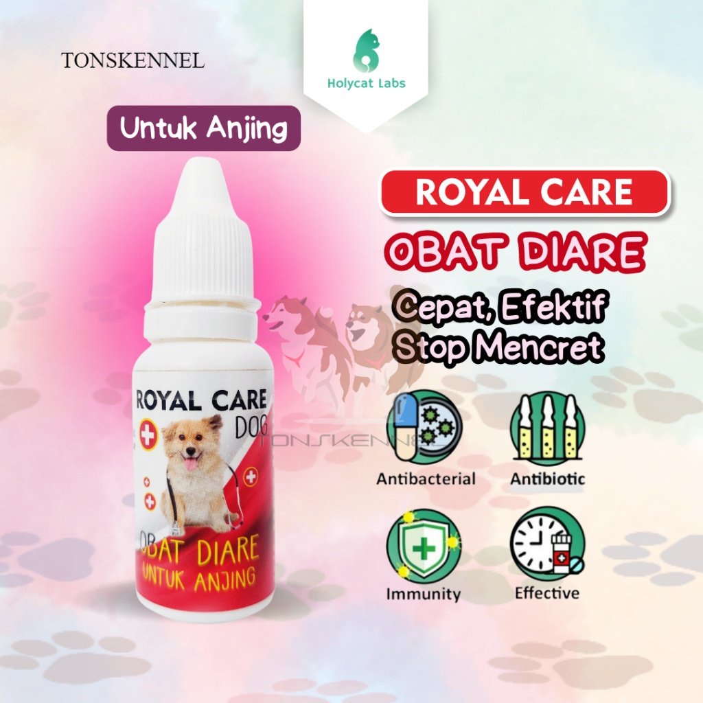 Obat Diare 30ml dan Mencret Ampuh Sembuh Murah untuk Kucing dan Anjing Royal Care Cat and Dog 30 ml