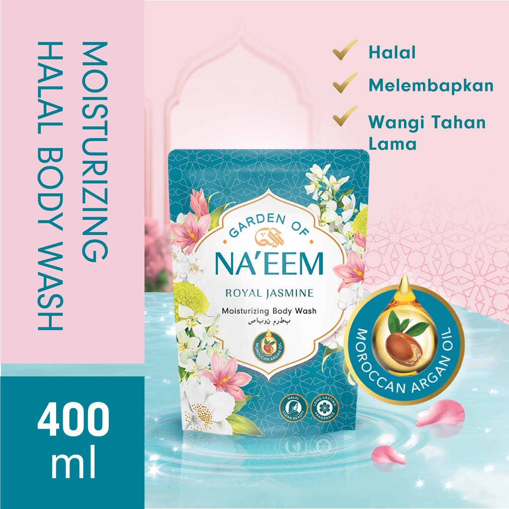 ★ BB ★ Garden Of Na'eem Body Cleanser - Sabun Cair Royal Jasmine - Taifi Rose - Midnight Gardenia | Naeem