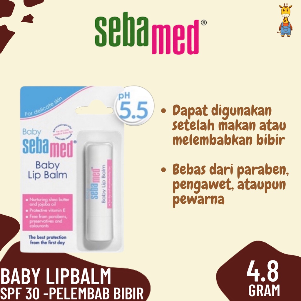 Sebamed Baby Lipbalm SPF 30 4.8gr - Pelembab Bibir