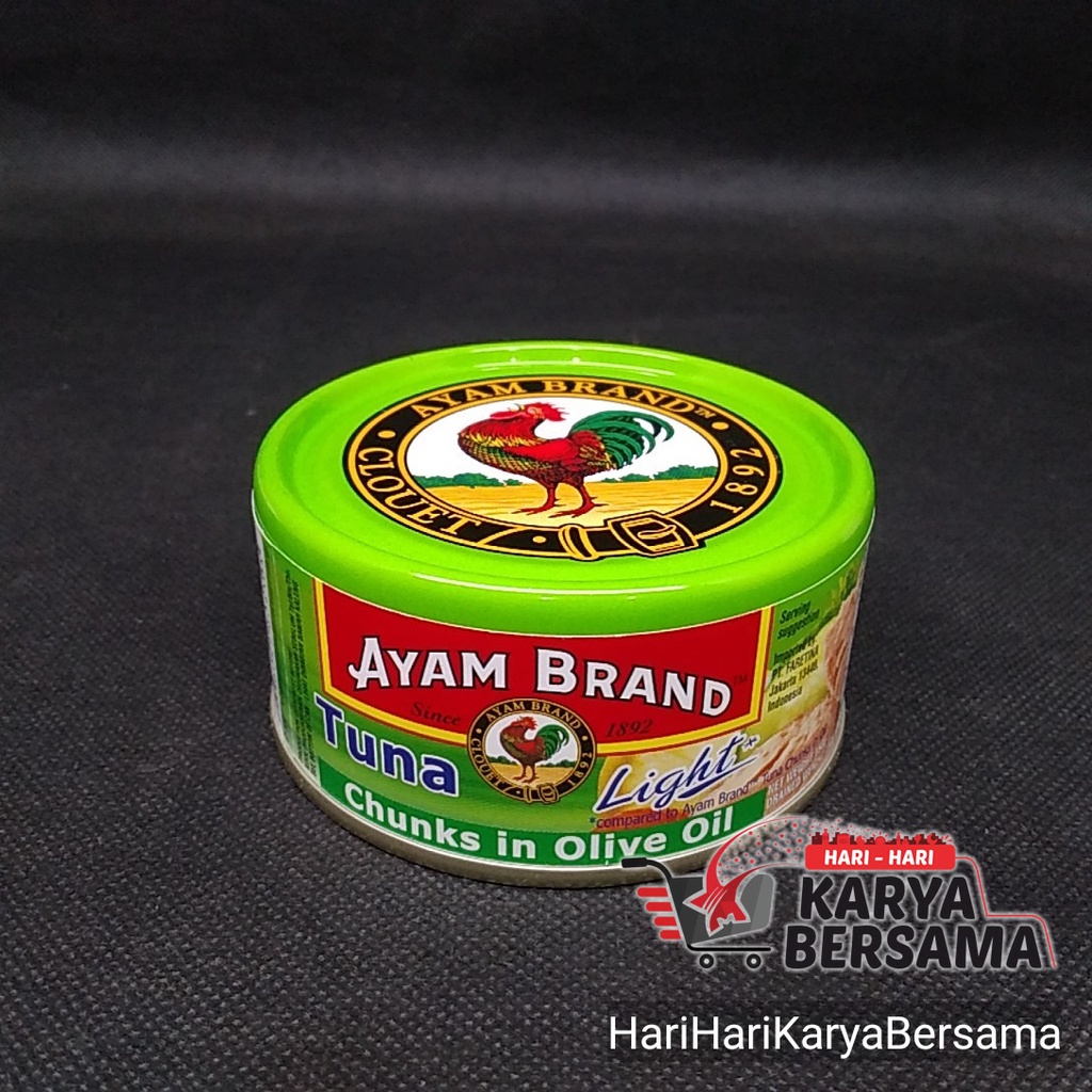 

AYAM BRAND MAKANAN KALENG TUNA LIGHT CHUNKS IN OLIVE OIL ZAITUN 150GR