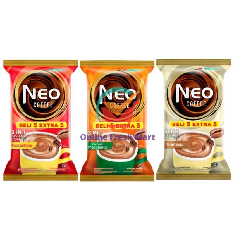 

NEO Coffee Moccachino Caramel Tiramisu 3in1 Instan Coffee - Online Fresh Mart Denpasar