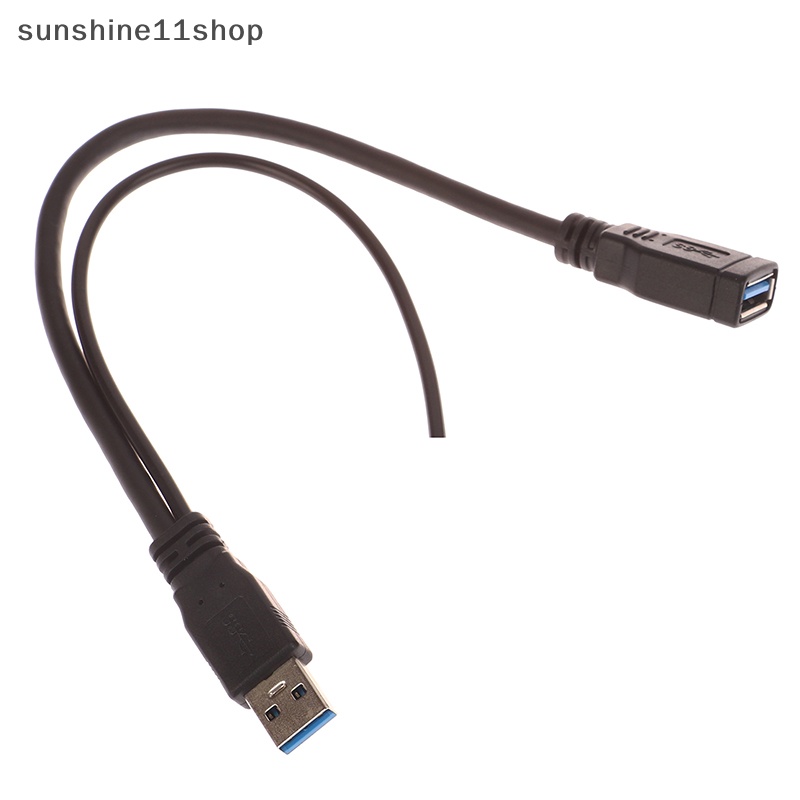 Sho Kabel Listrik Spliter Y Yang Inovatif Dan Praktis Cord Extension USB 3.0 A 1pria Ke2Wanita Data Hub Power Adapter N