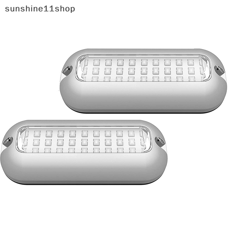 Sho Stainless Steel Tahan Air Lampu IP68 27LED 12V Transom Light Underwater Pontoon Kapal Laut Kapal Aksesoris N