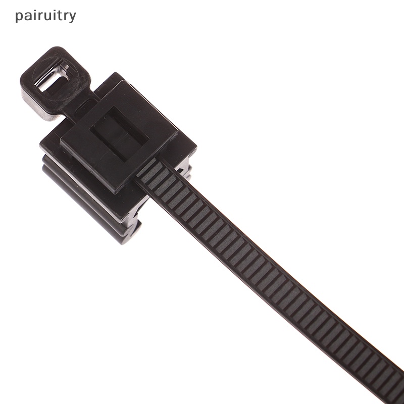 Prt 10pcs Pengikat Kabel Logam Lembaran Mobil Pipa Line Fixing Edge Zip Tie Wire Harness PRT