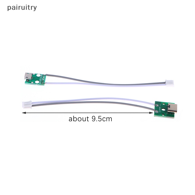 Prt Type-C Micro USB To DIP Adapter Female Konektor B Type PCB Converter Breadboard USB-01 Switch Board SMT Ibu Duduk Dengan Kawat PRT