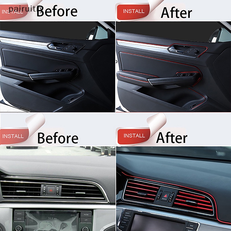 Prt 5M Dekorasi Molding Mobil DIY Dekorasi Strip Fleksibel Alat Bantu styling Mobil PRT