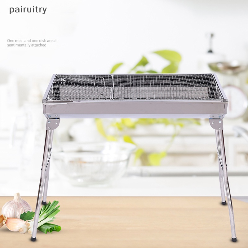 Prt barbecue grill outdoor stainless steel Panggangan BBQ Arang Panggangan portable Panggangan Lipat portable Arang barbecue PRT