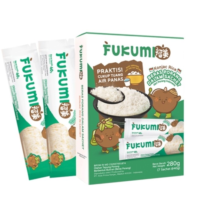 

Bisa COD Fukumi Beras Porang Beras Konjac Shirataki 7 x 40 Gr