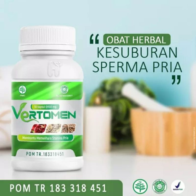 VERTOMEN ASLI OBAT HERBAL PENYUBUR SPERMA PRIA - OBAT VERTOMEN 100% ORIGINAL AMAN BPOM
