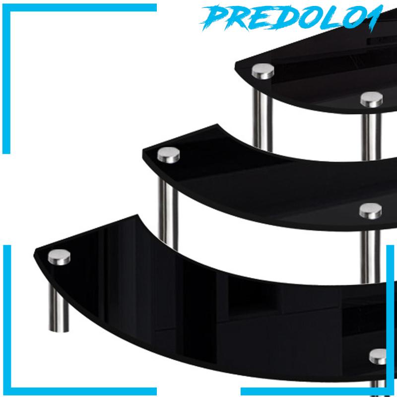 [Predolo1] Stand Display Cupcake Dessert Setengah Bulan Bahan Akrilik Untuk Pernikahan Rumah