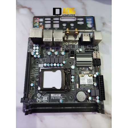 Motherboard Mainboard Mobo PC Mini itx Gigabyte H77N - WIFI Socket 1155 Ada Hdmi USB 3.0 Dual port L