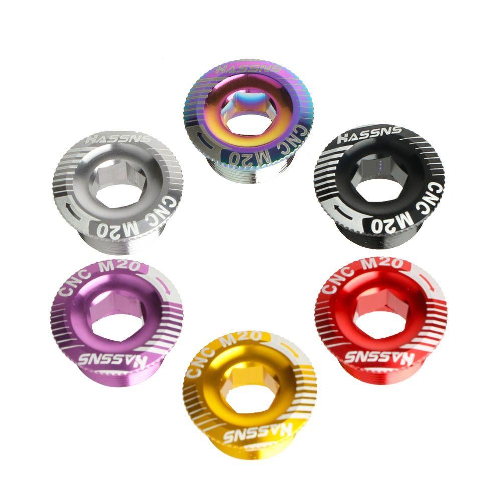AUGUSTINA Sepeda Engkol Lengan Memperbaiki Baut MTB Aluminium Alloy Penutup Debu Bawah Bracket Engkol Lengan Memperbaiki Baut Crankset Mur Sepeda Engkol Chainring Baut Sepeda Engkol Penutup Sekrup