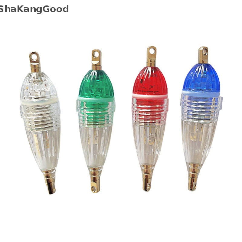 Skid LED Mini Underwater Fish Squid Bait Lure Light Attracg Lampu Kedip 6 cm Hijau Biru Merah Putih Aksesoris Memancing Outdoor SKK