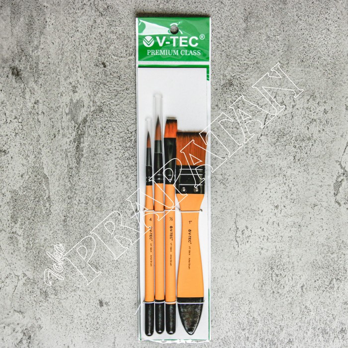 

Kuas Lukis V-TEC VT184/4 set 4 pcs / Paint Brush set