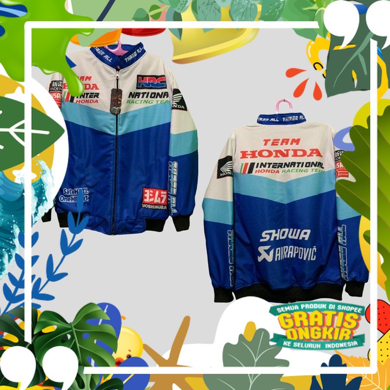 JAKET NASCAR VINTAGE JAKET TEAM HONDA/JAKET YAMAHA/JAKET SUZUKI/ Besar Kecil Sedang