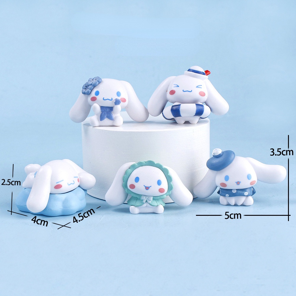 Kartun Baru PVC Cinnamoroll Hiasan Kue Dekorasi Hiasan Gadis Desktop Dekorasi Hiasan Hadiah Kecil