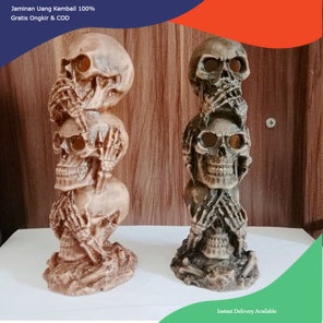 Hiasan aquarium menara tengkorak, dekorasi aquarium menara tengkorak, ornamen aquarium menara tengko