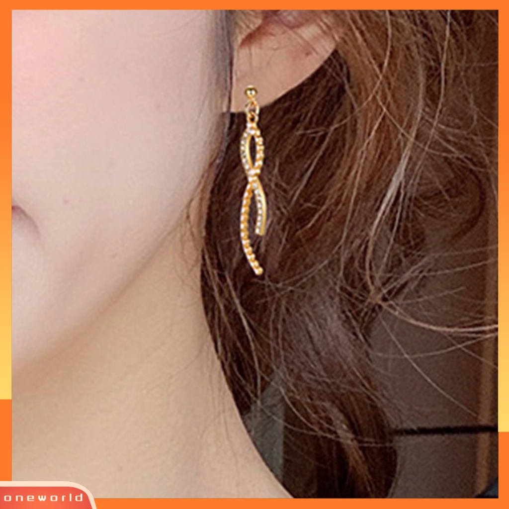 [WOD] 1pasang Anting Panjang Vintage Semua Pertandingan Pengerjaan Halus Berliku Anting Salib Menjuntai Untuk Rumah