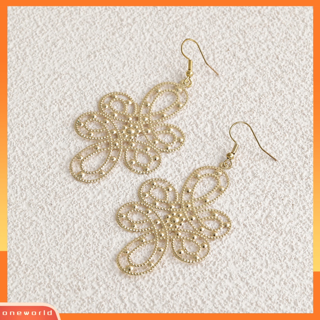 [WOD] 1pasang Anting Menjuntai Bentuk Indah Bahan Alloy Tahan Karat All-Match Gaya China Geometris Kait Anting Hadiah Ulang Tahun