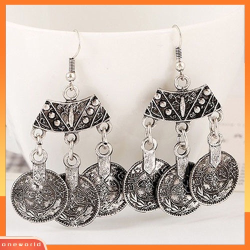 [WOD] Wanita Retro Gypsy Bohemian Statement Tibet Tribal Drop Menjuntai Kait Anting