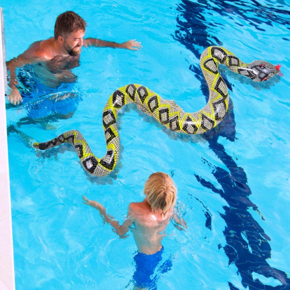 NEEDWAY Needway Blow Up Snake 1pc Fun Trick Games Props Simulasi Snake Phyton Ular Hewan Palsu