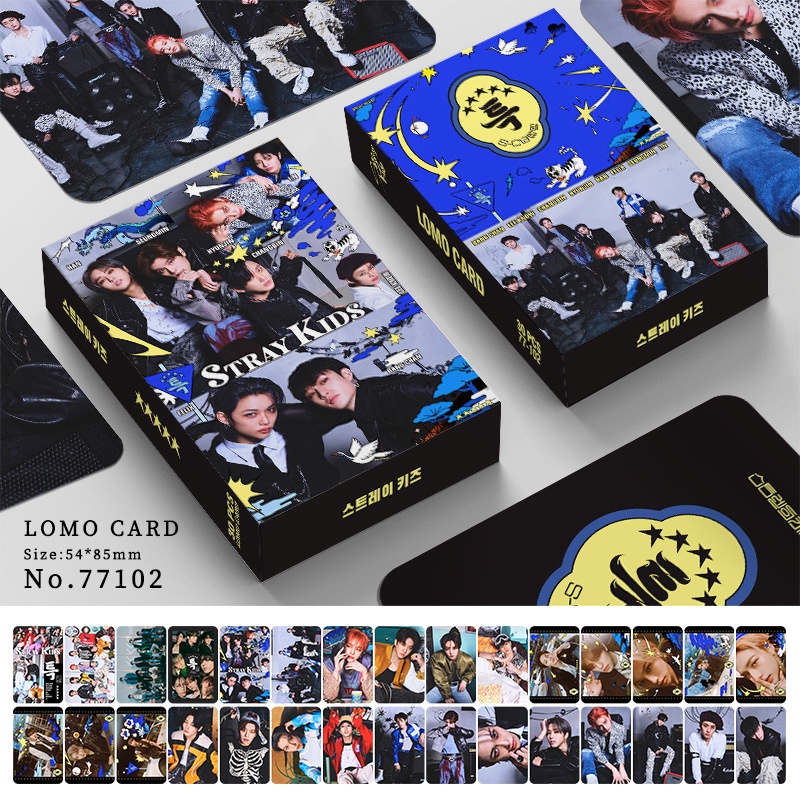 30pcs /box Album STRAY KIDS 5-STAR Photocard Kartu Lomo Straykids Kpop Postcards