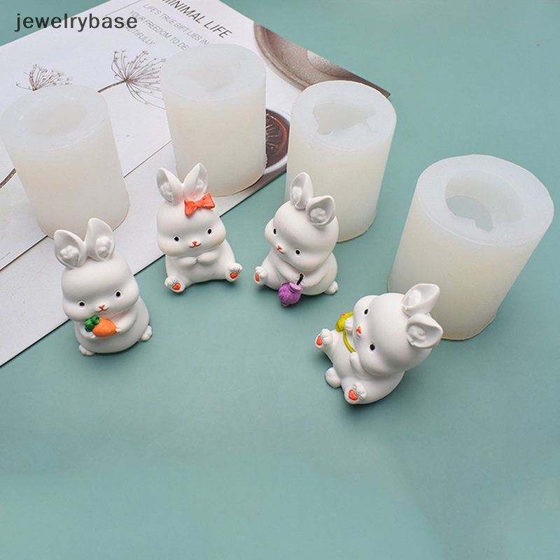 [jewelrybase] Lovely Animal Rabbit Kelinci Sabun Cetakan Silikon Handmade Craft Molds Butik