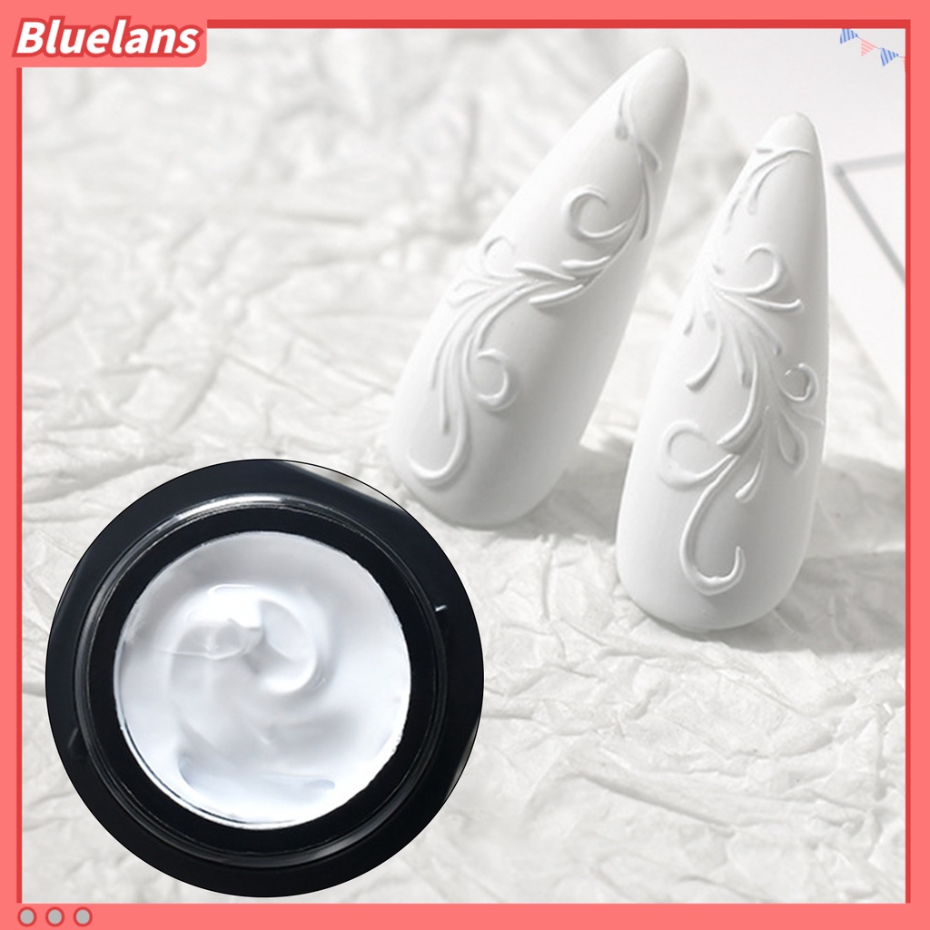 [BLM] 5g Nail Art Plester No-wash Hitam Putih Warna-Warni Lukisan Gel Kaleng Timbul Kutek Gel Untuk Salon Kuku