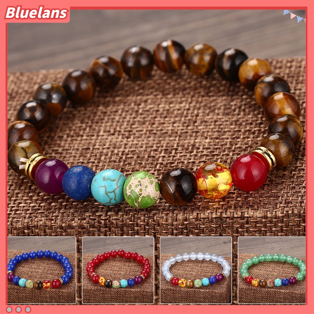 [BLS] Gelang Sholat Warna Jahitan Batu Buatan Wanita Pria Chakra Bracelet Rantai Pergelangan Tangan Penyembuhan Untuk Dipakai Sehari-Hari