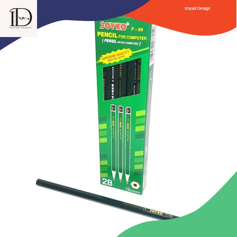 

(ISI 12) Pensil/Pencil 2B Joyko/Jayko/ Joyco P88/P-88 For Computer