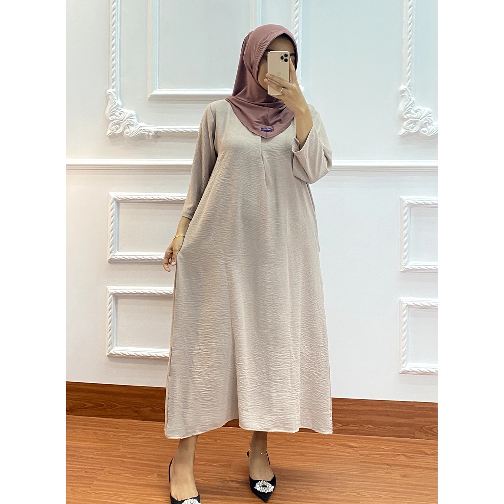 Daster Gamis Crinkle Airflow Premium Lengan 3/4 - Pieter Jackson Junior