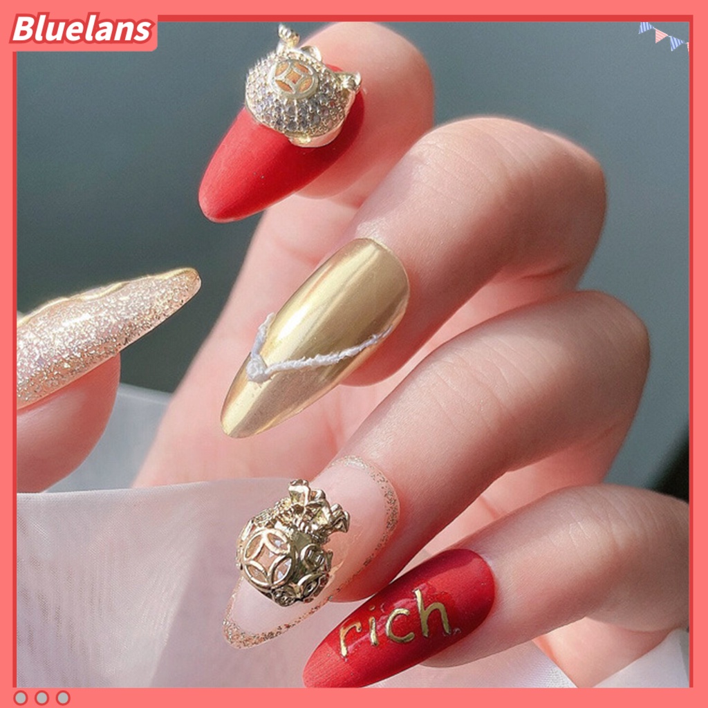 [BLM] Dekorasi Kuku Indah Nail Art Desain Aksesoris Nail Cubic Zirconia Alloy Perhiasan Untuk Salon Kuku