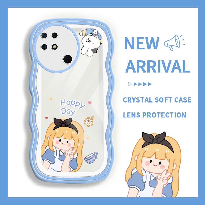 JVIRAG Case Untuk For Xiaomi For Redmi 10C 10 5G 11 Prime 5G Note 11E Casing Putri Disney Transparan
