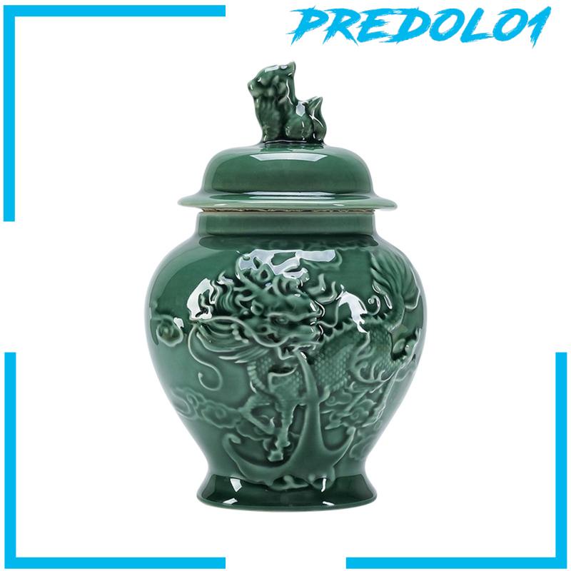 [Predolo1] Toples Jahe Porcelain Vas Keramik Porcelain Temple Jar Untuk Meja Pernikahan Rumah