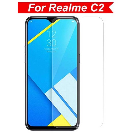 Tempered glass realme c2 /oppo A1K Bening Transparan non full