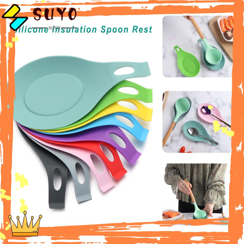 Suyo Rak Sendok Aksesoris Dapur Penyimpanan Peralatan Masak Sendok Bracket Stand Kompor Organizer Tempat Piring Tatakan Spoon Rest