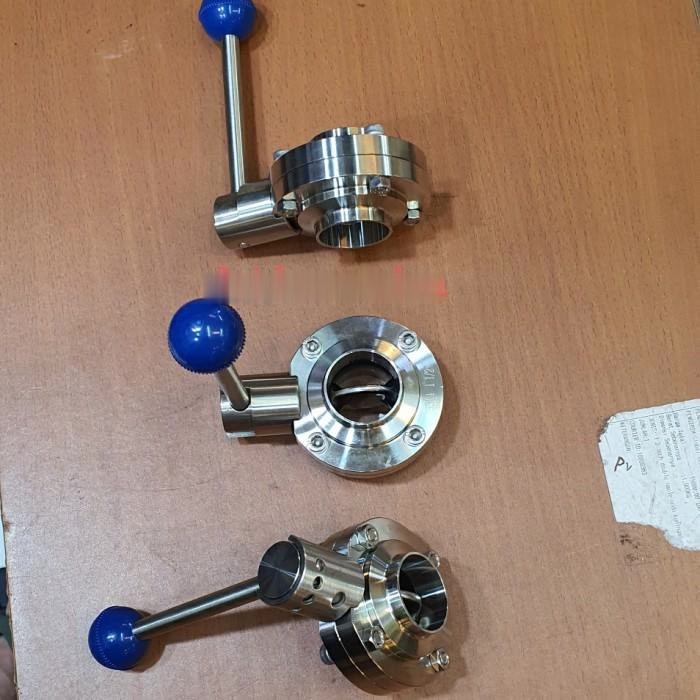 Butterfly Valve Sanitary Stainless 304 4&quot; inch / Sanitary Butterfly