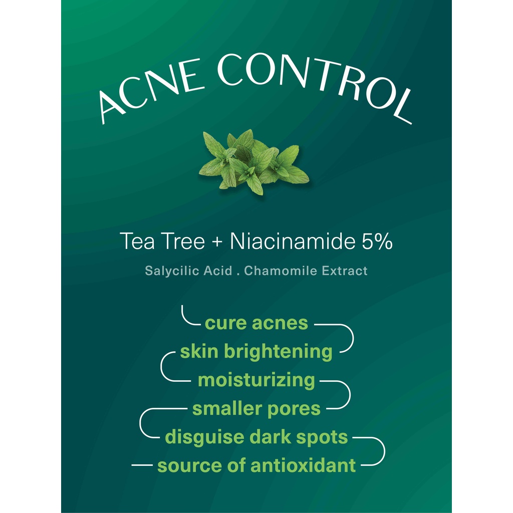 KeLIRSKIN Face Serum Acne Control Tea Tree Niacinamide 5% Salycilic Acid