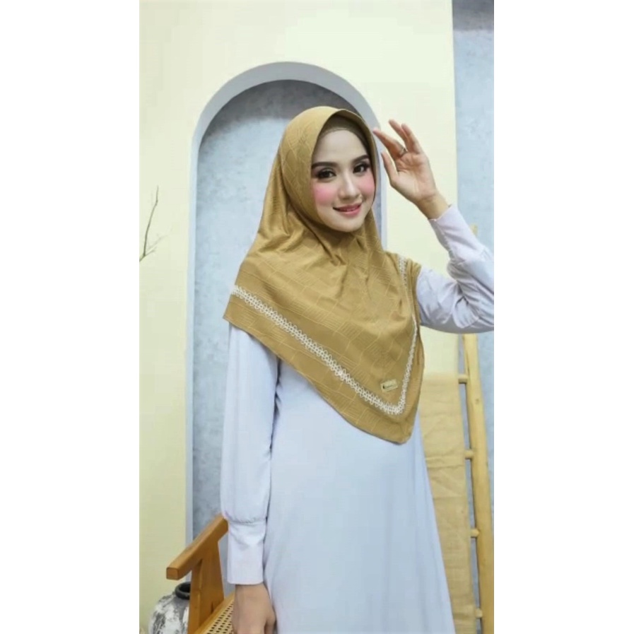 Hijab Instan Nagita Picot Zaahirah Hijab Motif Kotak By Asshollu