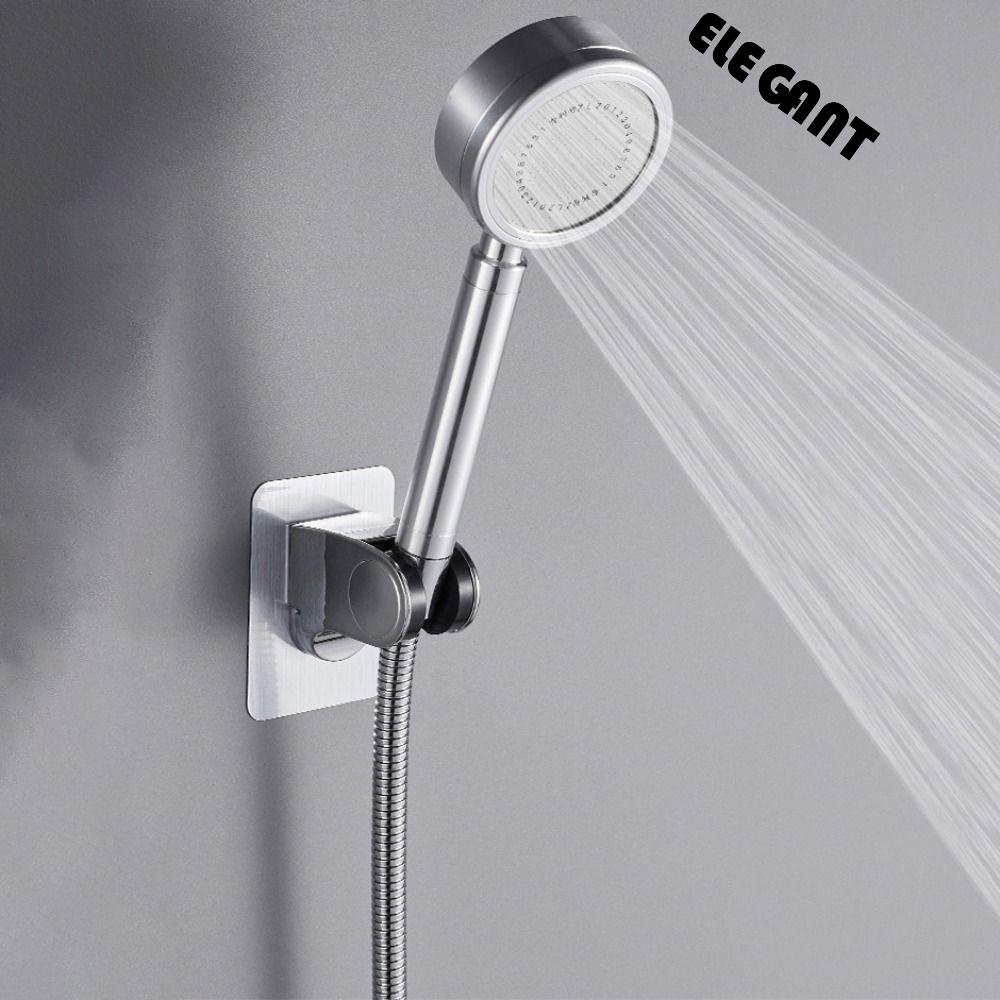 [Elegan] Shower Head Bracket Mudah Dioperasikan Serbaguna Nonperforasi Viskositas Kuat Restroom Aksesoris Punch Free Shower Bracket